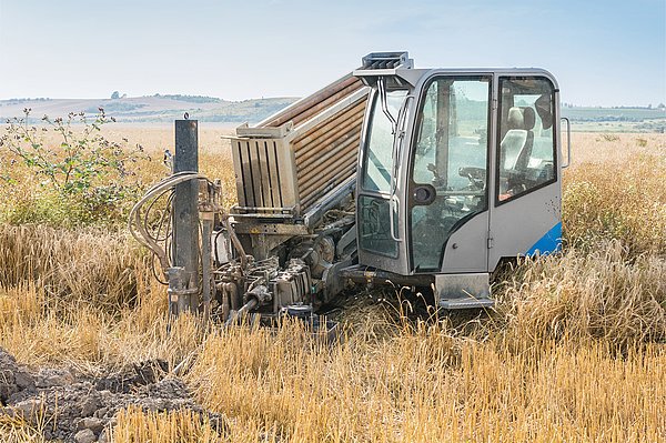 Horizontale Bohranlage